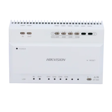 Hikvision two wire converter conversor para edificios 2 hilos a IP 4 canales