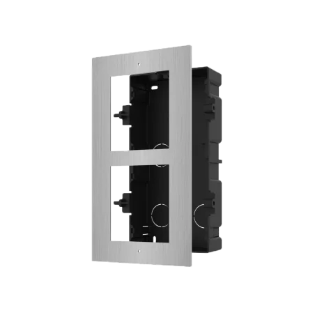 Hikvision flush mount panel panel frontal y caja de registro encastrada 2 módulos