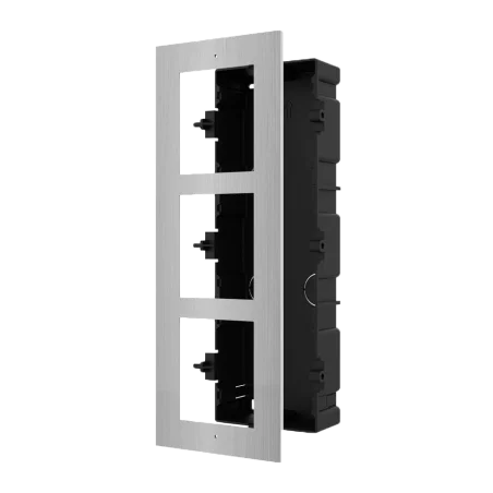 Hikvision flush mount panel panel frontal y caja de registro encastrada 3 módulos