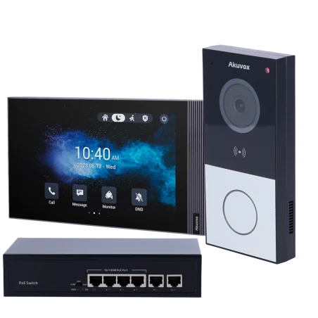 Kit videoportero Linux superficie WiFi IP AK-KIT03-IP