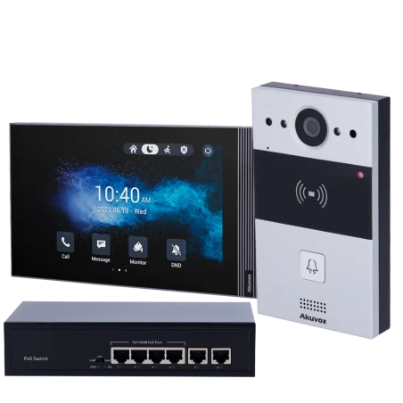 Kit videoportero Android IP control acceso Cloud AK-KIT05-IP-ANDROID