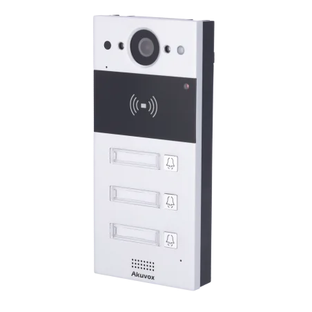videoportero ip superficie 3 apartamentos camara 2mp cloud poe control acceso nfc