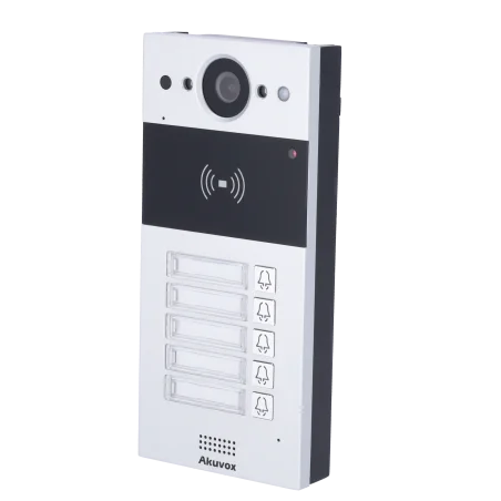 videoportero ip superficie 5 apartamentos camara 2mp cloud poe control acceso
