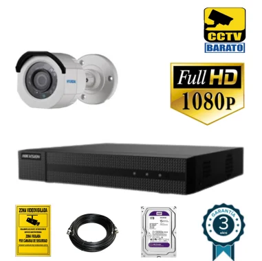 Kit de videovigilancia 2Mp 1 cámara bullet...