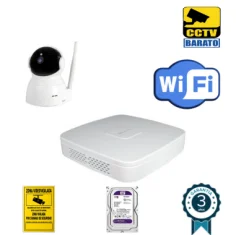 Kit de videovigilancia IP Wifi 1 cámara domo interior ,...
