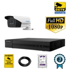 Kit de videovigilancia 2Mp 1 cámara bullet Óptica...