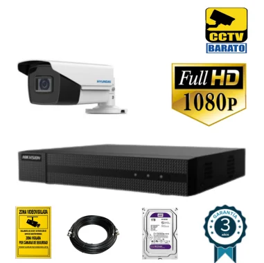 Kit de videovigilancia 2Mp 1 cámara bullet...