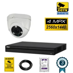 Kit de videovigilancia FULL HD 1 cámara domo varifocal...
