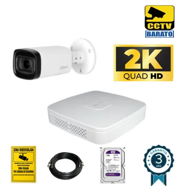 Kit de videovigilancia 5Mp, 1 cámara bullet...