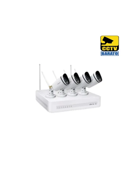 KIT FOSCAM FN7104W-B4-1T, WIFI, 4CH, INCLUYE 4 CÁMARAS IP BULLET FULL HD 1080P 2,0MPX, GRABADOR, DISCO 1T