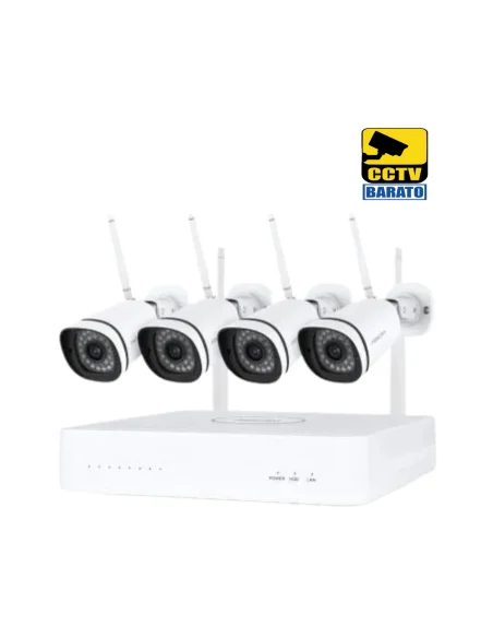 Kit Foscam Fn8108w-B4-1t Nvr Wifi 2k/3mp , 8ch, Detección Humana, Plug & Play