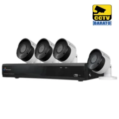 Kit de videovigilancia Nivian IP PoE de 4 canales 8mpx, 4...