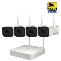 Kit de Videovigilancia CCTV IP Wifi NVR de 4 Canales...