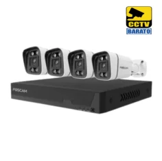 FOSCAM FN9108E-B4-2T, POE, 8CH, incluye 4 cámaras V5EP...