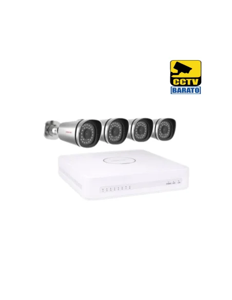 KIT FOSCAM FN3108E-4B-1T, POE ESTÁNDAR AMPLIABLE 8CH, INCLUYE 4 CÁMARAS IP BULLET 720P 1,0MPX, GRABADOR, DISCO 1T