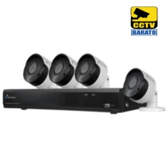 Kit de Videovigilancia Nivian Grabador NVR 8 canales + 4...