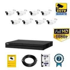 Kit de videovigilancia FULL HD 5 cámaras bullet exterior...