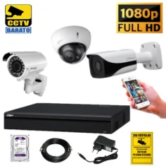 kit videovigilancia 2mpx configurable kit camaras...