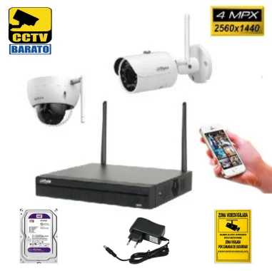 CONFIGURA TU KIT IP WIFI DE 4 MPX