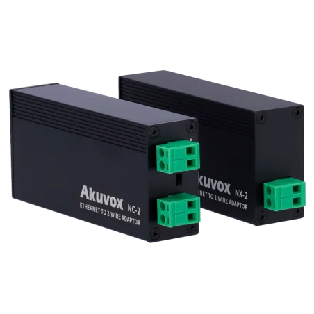 Kit Conversor IP 2 Hilos Akuvox NX-2 | Conversor 2 Hilos PoE AK-NX-2