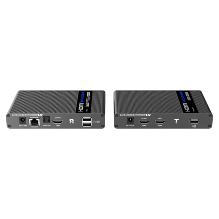 Extensor HDMI USB KVM 4K Cat6 70m con salida S/PDIF