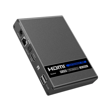 Extensor HDMI USB KVM 4K Cat6 70m con salida...