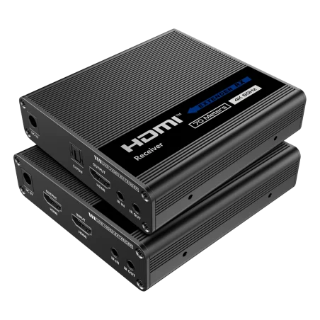Extensor HDMI activo 4K Cat6 60m con IR