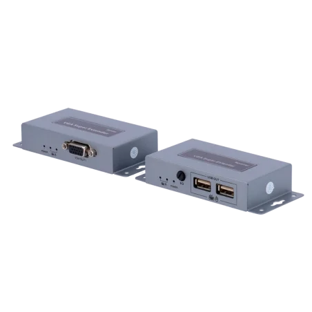 Extensor VGA USB por UTP 100m Cat5 KVM TCP/IP