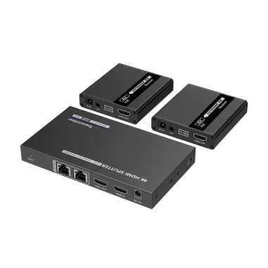 Splitter HDMI 1x2 4K30 extensor CAT6 hasta 70m...