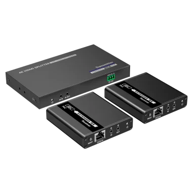 Splitter HDMI 1x2 4K30 extensor CAT6 hasta 70m...