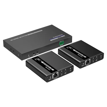 Splitter HDMI 1x2 4K30 extensor CAT6 hasta 70m con RS232