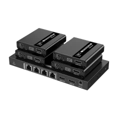Splitter HDMI 1x4 4K extensor CAT6 hasta 70m con RS232