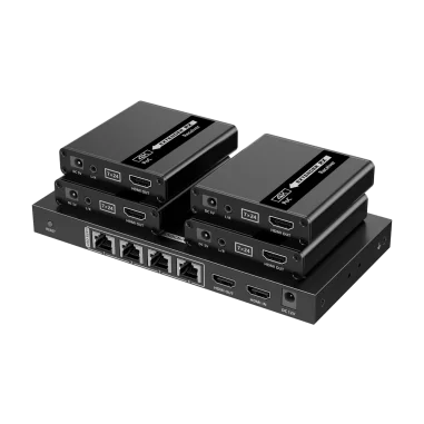 Splitter HDMI 1x4 4K extensor CAT6 hasta 70m...