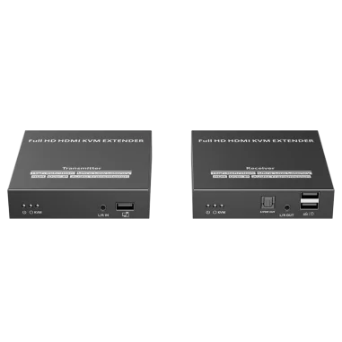 Extensor HDMI KVM 150m Cat7 1080p con IR RS232
