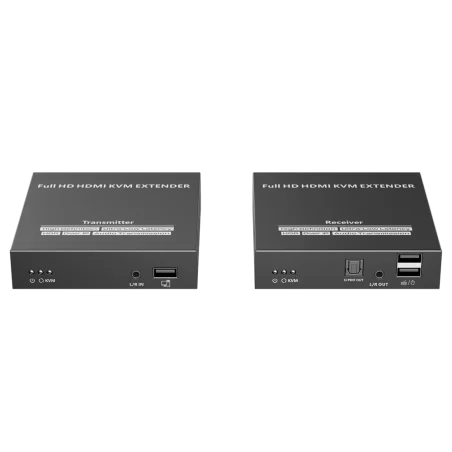 Extensor HDMI KVM 150m Cat7 1080p con IR RS232