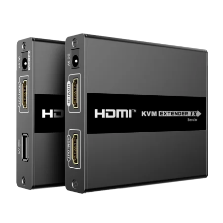 Extensor HDMI KVM 60m Cat6 1080p control teclado ratón