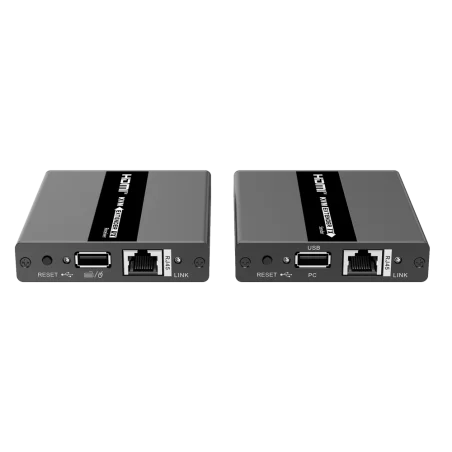 Extensor HDMI KVM 60m Cat6 1080p control teclado ratón