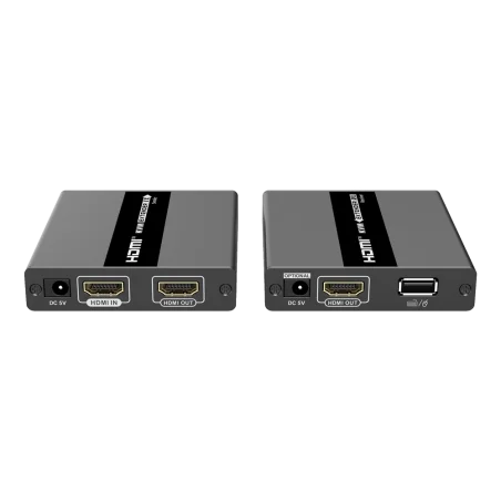 Extensor HDMI KVM 60m Cat6 1080p control teclado ratón