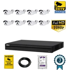 Kit de videovigilancia full hd 8 cámaras bullet varifocal...