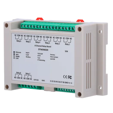 Módulo control datos ethernet relé IP Modbus...