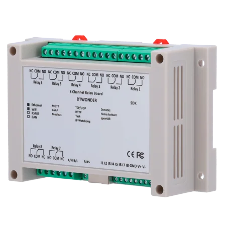 Módulo control datos ethernet relé IP Modbus TCP WiFi