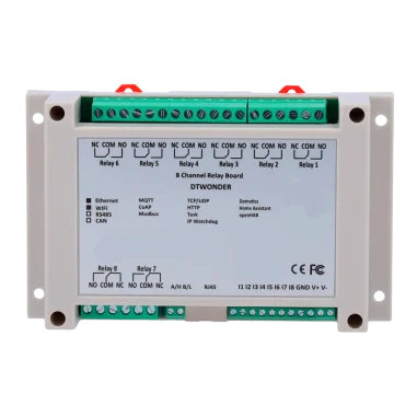 Módulo control datos ethernet relé IP Modbus...