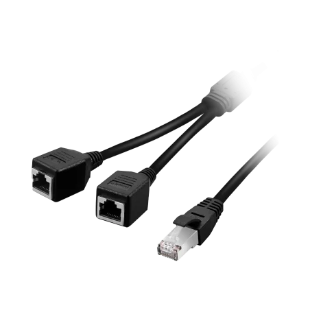 Splitter RJ45 doble puerto adaptador ethernet cable