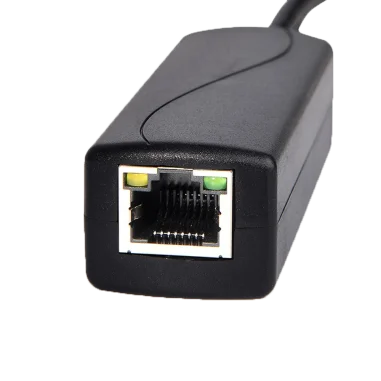 PoE splitter 12V cámaras IP Gigabit 30W RJ45 DC