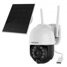 Cámara IP batería WiFi exterior 4MP Foscam con panel solar