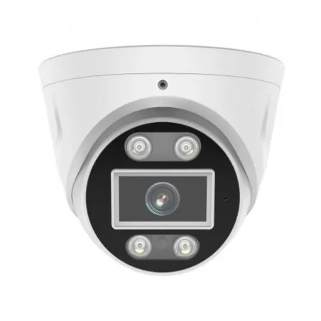 Cámara IP PoE exterior 5MP con sirena y audio