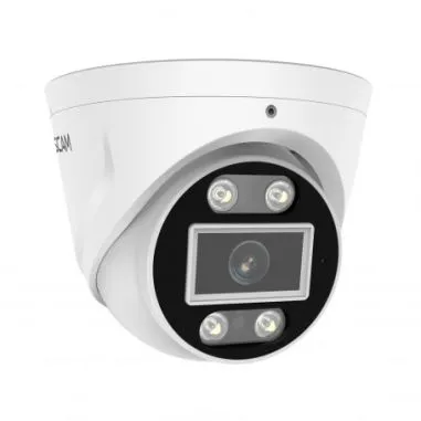 Cámara IP PoE exterior 5MP con sirena y audio