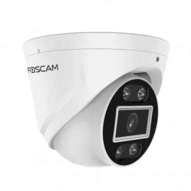 Cámara IP PoE exterior 5MP con sirena y audio
