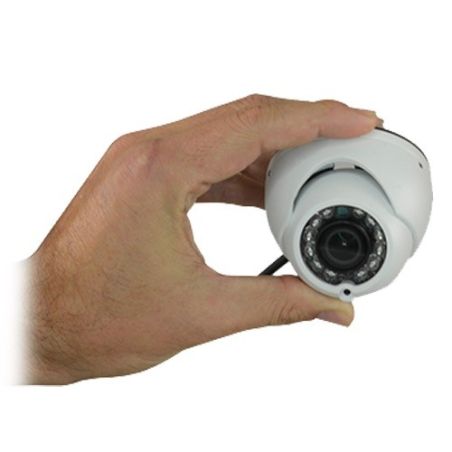 Cámara Domo 4 en 1 (HDCVI/HDTVI/AHD/CVBS)  1080p Full HD exterior, optica fija 3.6mm, gran angular y visión nocturna 20m