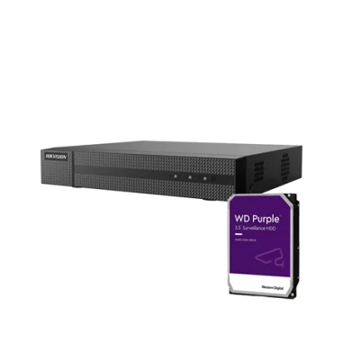 NVR IP 8 canales Hikvision HiWatch 8MP con HDD 2TB